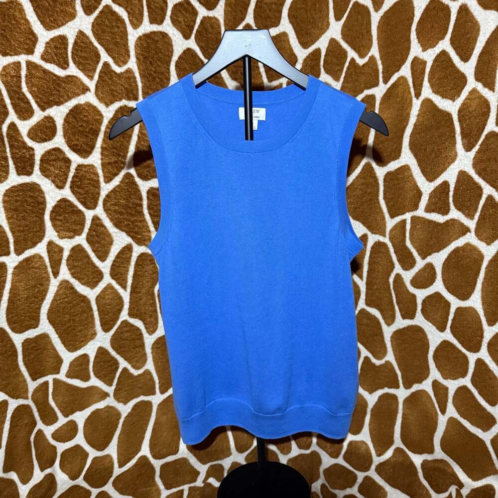 J.Crew Classic Featherweight Sweater Shell in Royal Blue